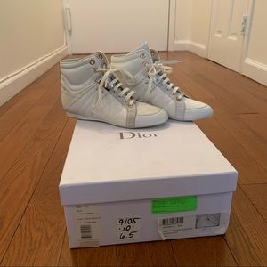 Women’s White DIOR Hightop Sneakers